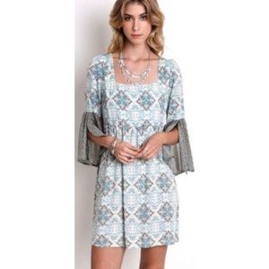 Umgee Boho A-Line Dress with Empire Waist